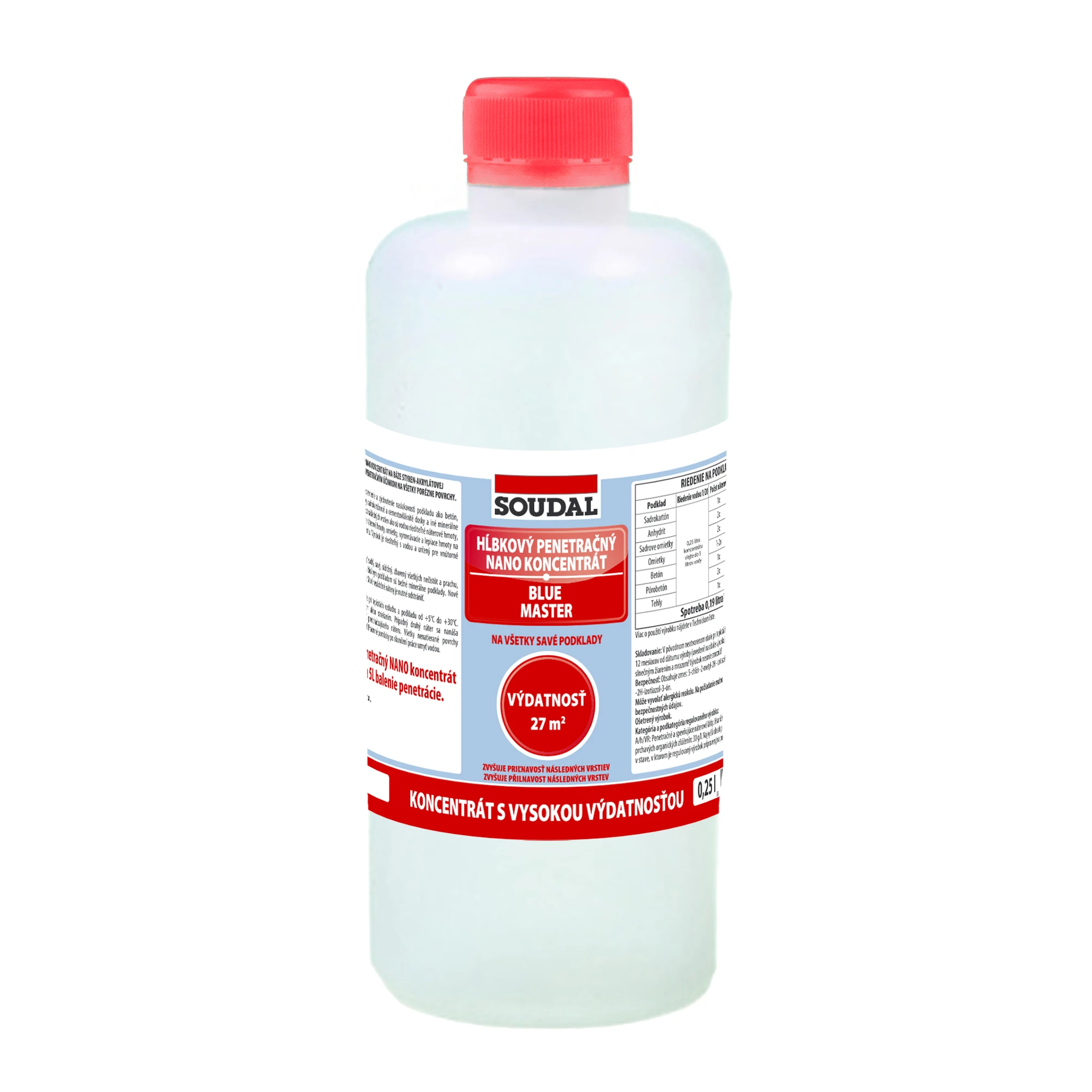 flaa 250ml_ETIKETA Penetr&aacute;cie a primery: Hĺbkov&yacute; penetračn&yacute; NANO koncentr&aacute;t